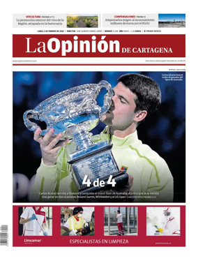 Cover of La Opinion de Murcia (Cartagena)