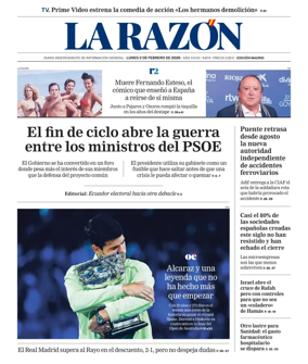 Cover of La Razon (Madrid)