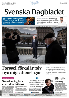 Cover of Svenska Dagbladet