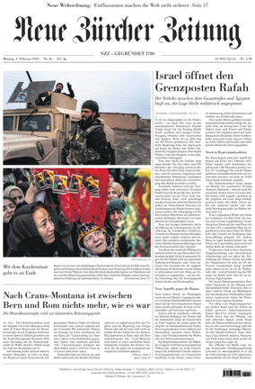 Cover of Neue Zurcher Zeitung