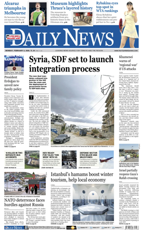 Cover of Hurriyet Daily News & Economic Review