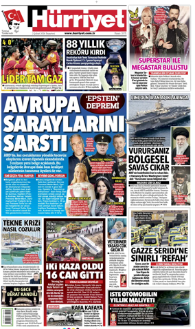Cover of Hurriyet