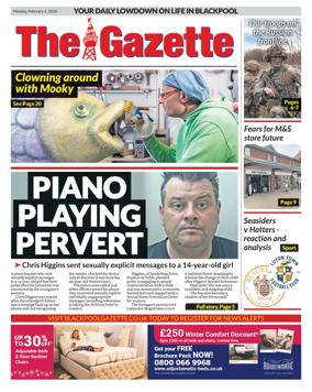 Cover of Blackpool Gazette