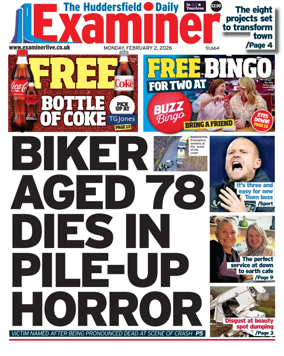 Cover of Huddersfield Daily Examiner