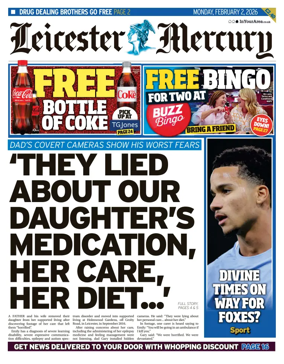 Cover of Leicester Mercury