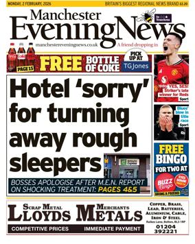 Cover of Manchester Evening News