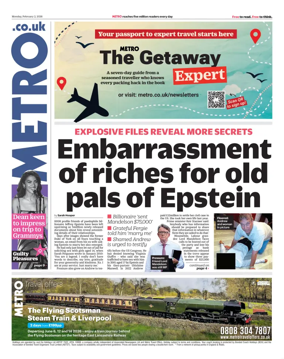 Cover of Metro (UK)