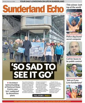 Cover of Sunderland Echo