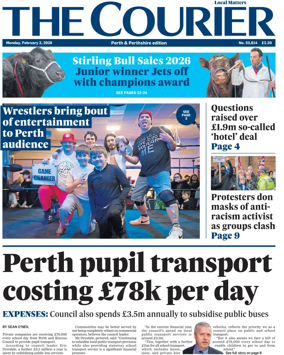 Cover of The Courier & Advertiser (Perth and Perthshire Edition)