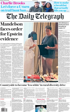 Cover of The Daily Telegraph