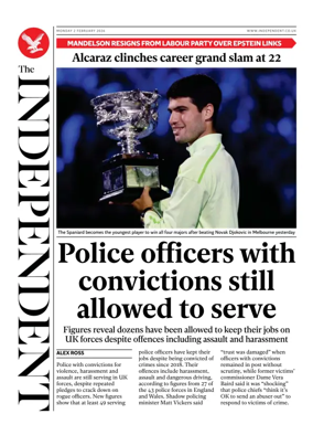 Cover of The Independent