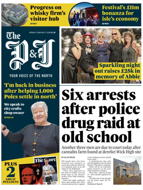 Cover of The Press and Journal (Inverness Highlands and Islands)