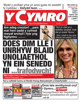 Cover of Y Cymro