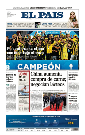 Cover of El Pais (Uruguay)