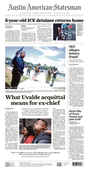 Cover of Austin American-Statesman