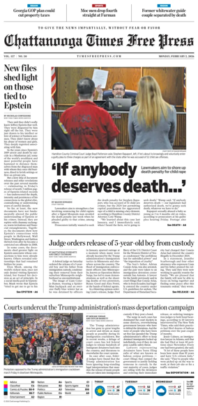 Cover of Chattanooga Times Free Press