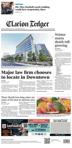 Cover of Clarion Ledger