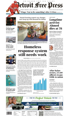 Cover of Detroit Free Press