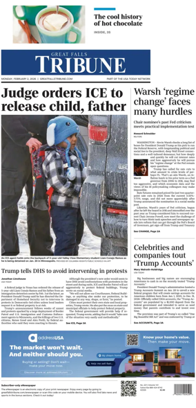 Cover of Great Falls Tribune