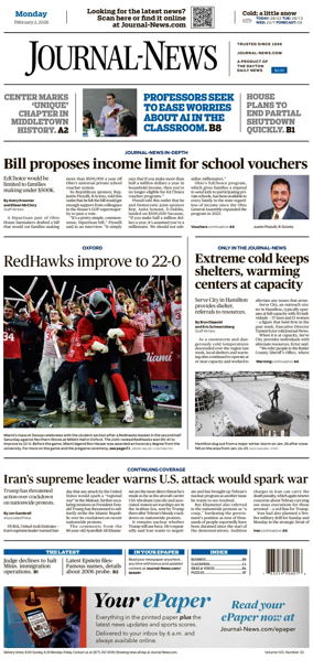 Cover of Hamilton Journal News