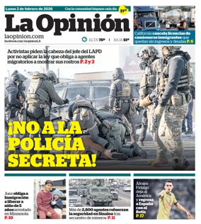 Cover of La Opinion