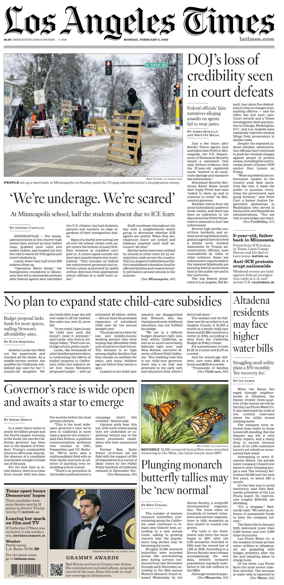 Cover of Los Angeles Times