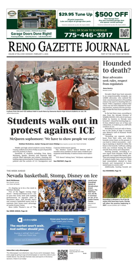 Cover of Reno Gazette Journal