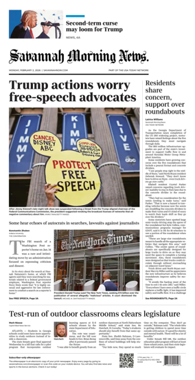 Cover of Savannah Morning News