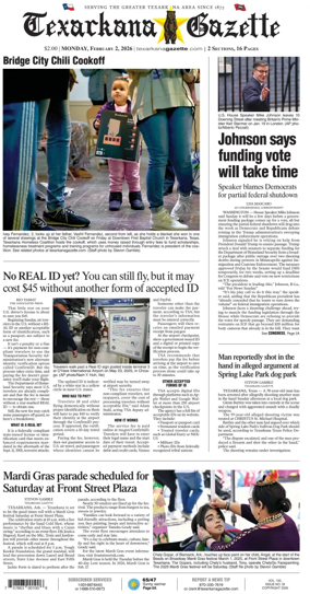 Cover of Texarkana Gazette