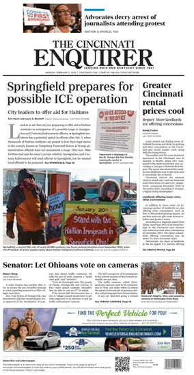 Cover of The Cincinnati Enquirer