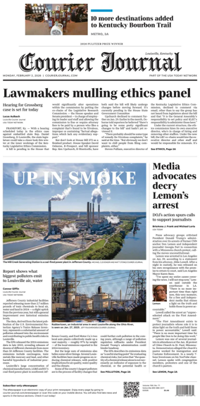 Cover of The Courier-Journal (Louisville)