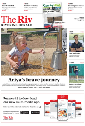 Cover of The Riverine Herald