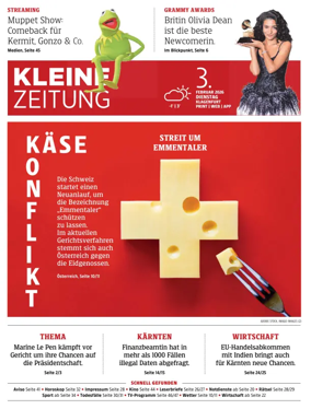 Cover of Kleine Zeitung Kaernten