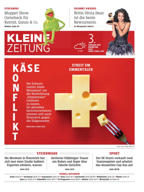 Cover of Kleine Zeitung Steiermark