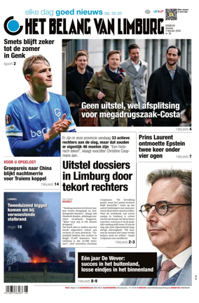 Cover of Het Belang van Limburg