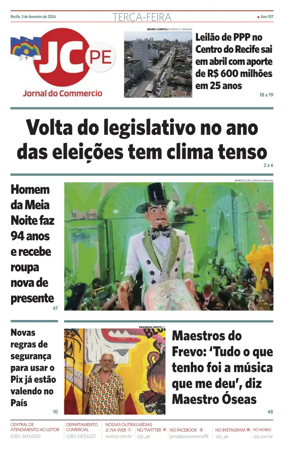 Cover of Jornal do Commercio