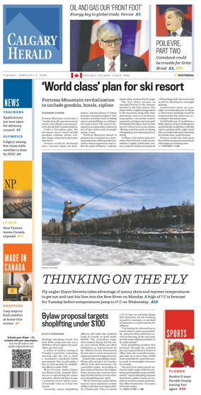 Cover of Calgary Herald