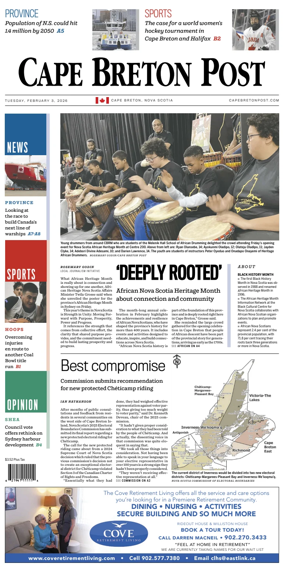 Cover of Cape Breton Post