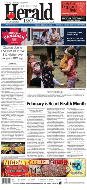 Cover of Lethbridge Herald