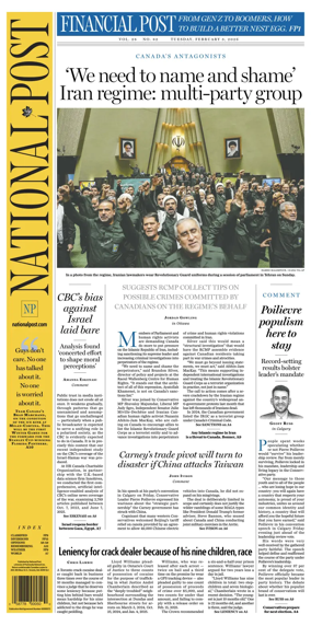 Cover of National Post - (Latest Edition)