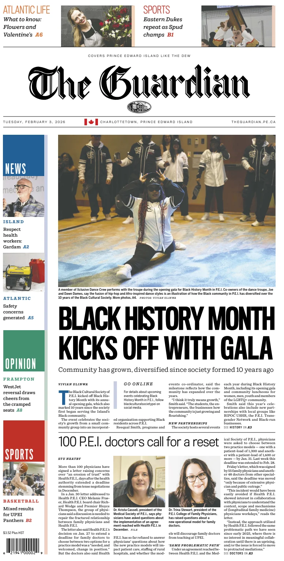 Cover of The Guardian (Charlottetown)