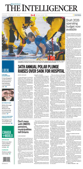 Cover of The Intelligencer (Belleville)