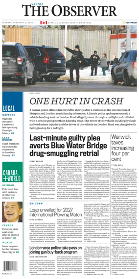 Cover of The Observer (Sarnia)