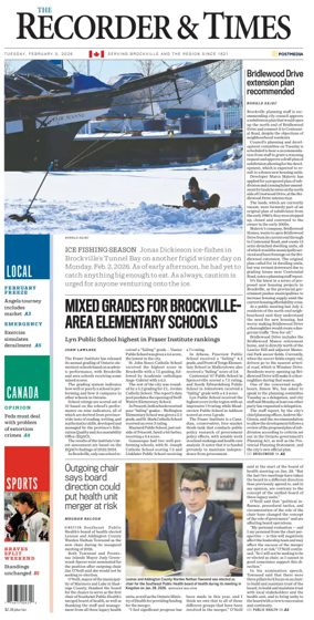 Cover of The Recorder & Times (Brockville)