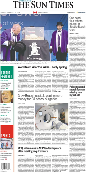 Cover of The Sun Times (Owen Sound)