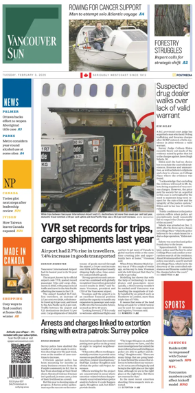 Cover of Vancouver Sun