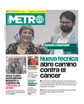 Cover of Publimetro Chile