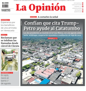 Cover of La Opinion