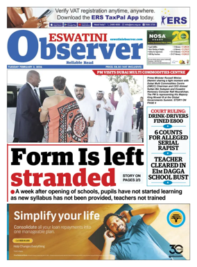 Cover of Eswatini Observer