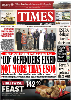 Cover of Times of Eswatini